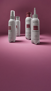 Groupshot of the Elumen No Damage Permanent Hair Color Product Range by Goldwell.